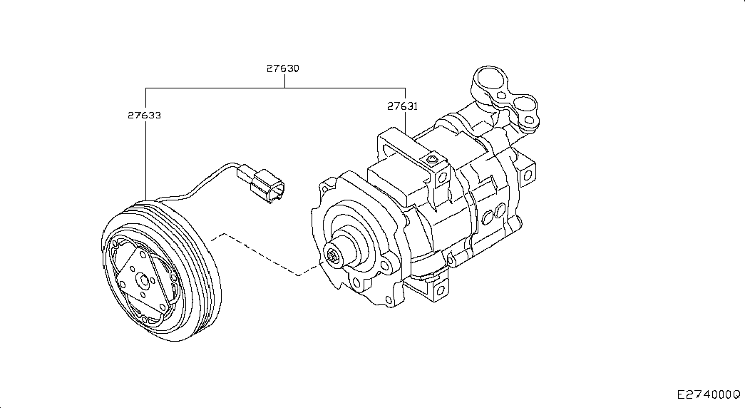 Opel 92600JD000 - Kompresors, Gaisa kond. sistēma ps1.lv