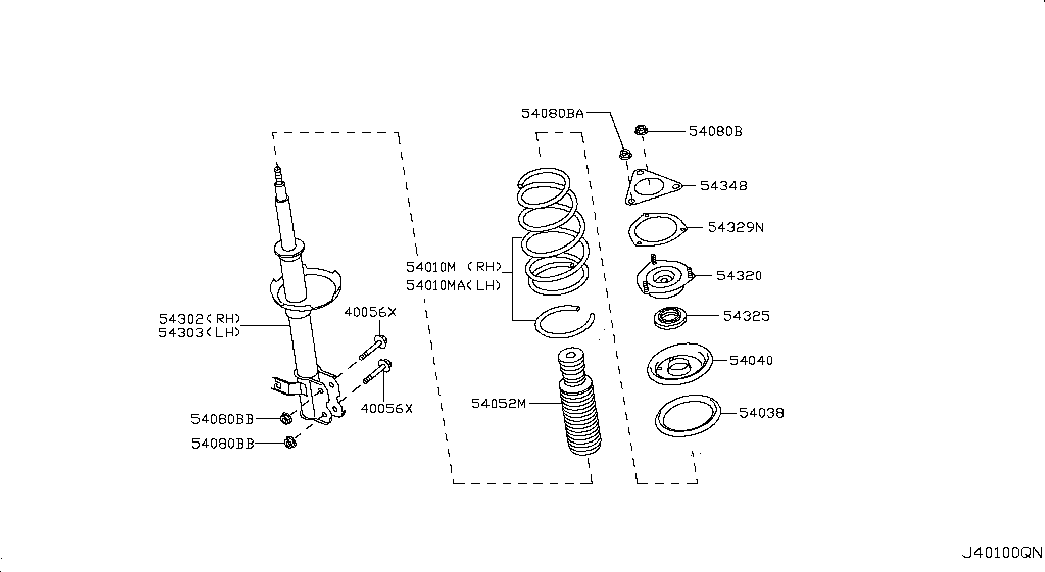 NISSAN 54052-95F0A - Gājiena ierobežotājs, Atsperojums ps1.lv