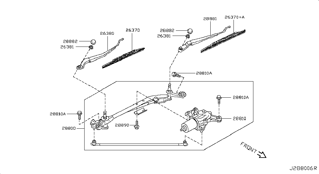 NISSAN 28890-95F0C - Stikla tīrītāja slotiņa ps1.lv