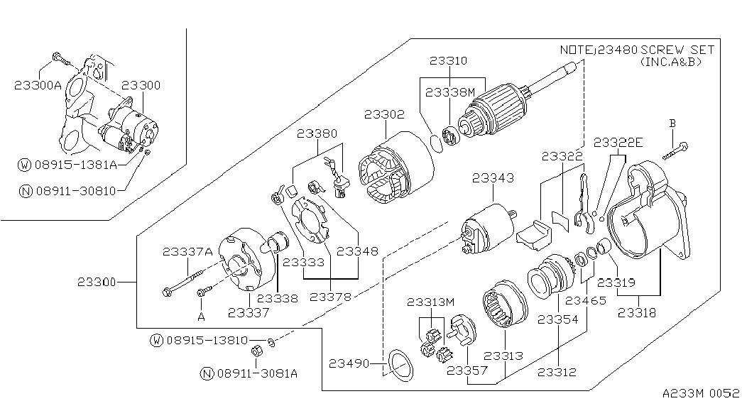 NISSAN 23354 20R10 - Zobrats, Starteris ps1.lv