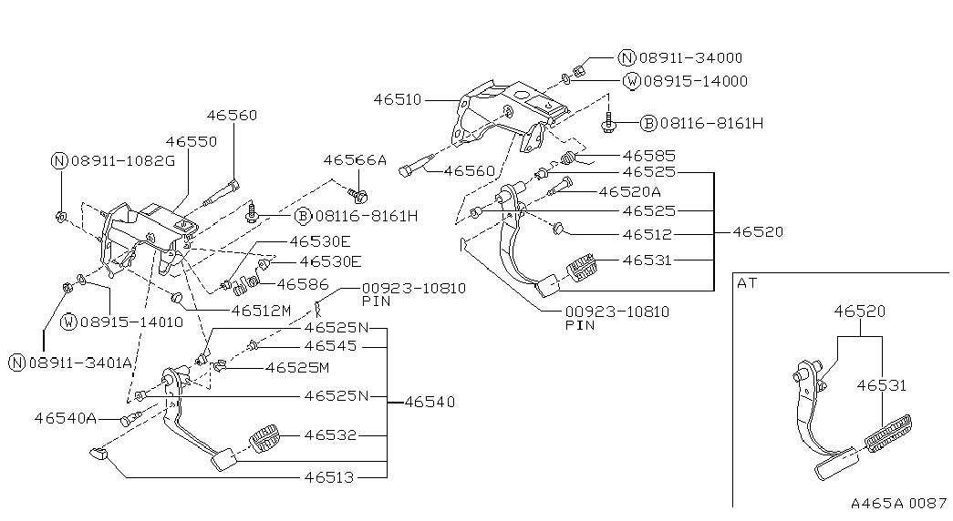 NISSAN 08915 14010 - Paplāksne ps1.lv