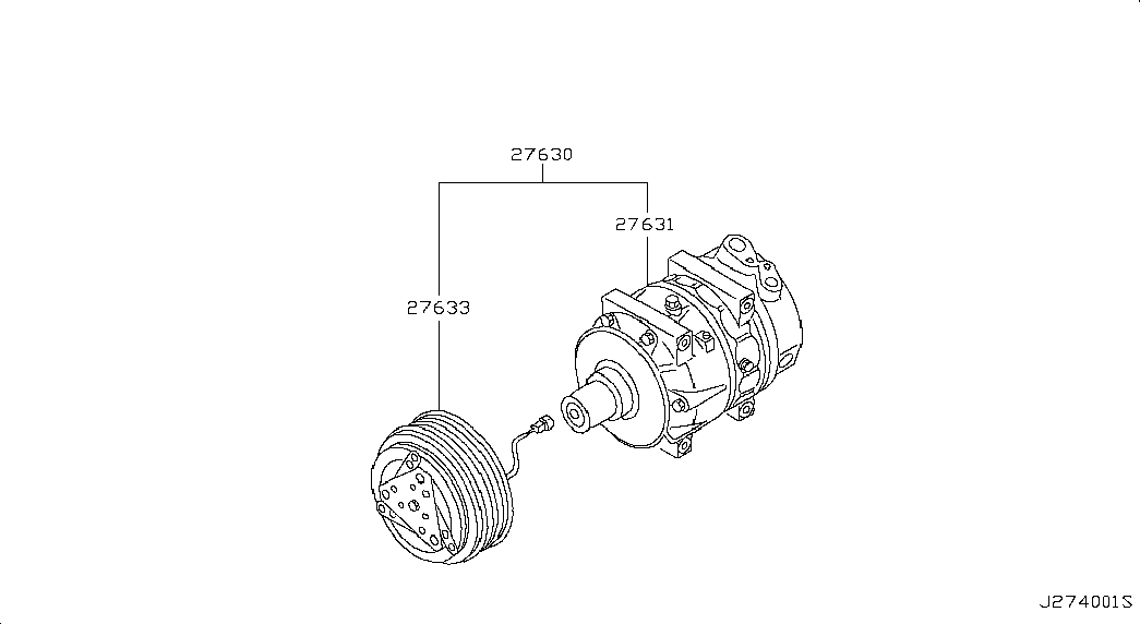 Infiniti 92600-2Y010 - Kompresors, Gaisa kond. sistēma ps1.lv