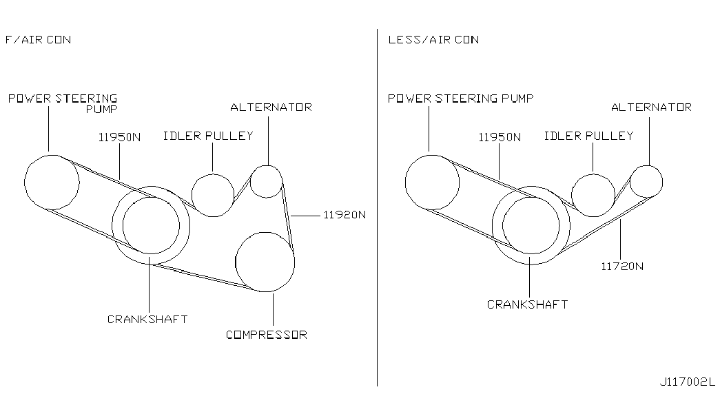 NISSAN 11920 2Y501 - Ķīļrievu siksna ps1.lv