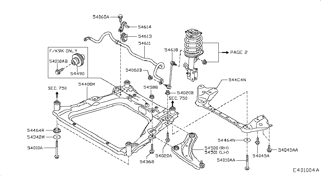 NISSAN 54613-JD04A - Bukse, Stabilizators ps1.lv