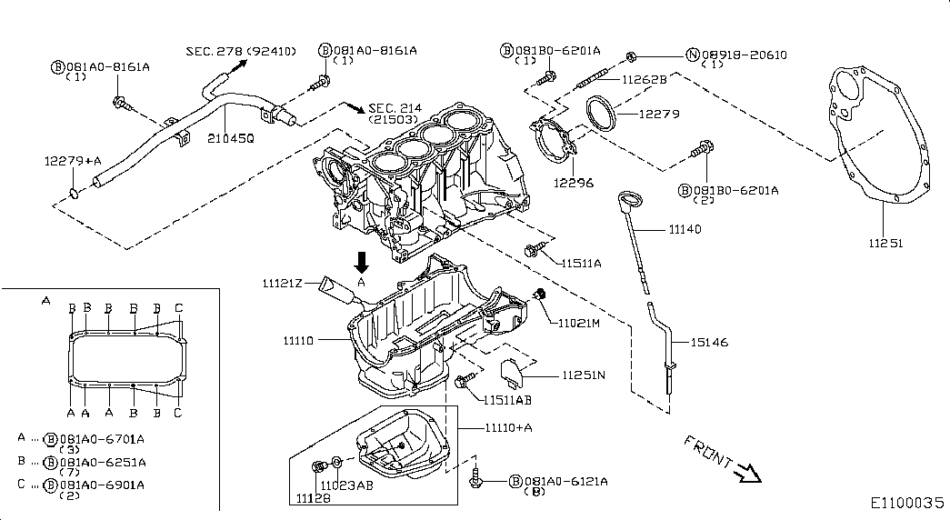 NISSAN 12279-BX00A - Vārpstas blīvgredzens, Kloķvārpsta ps1.lv