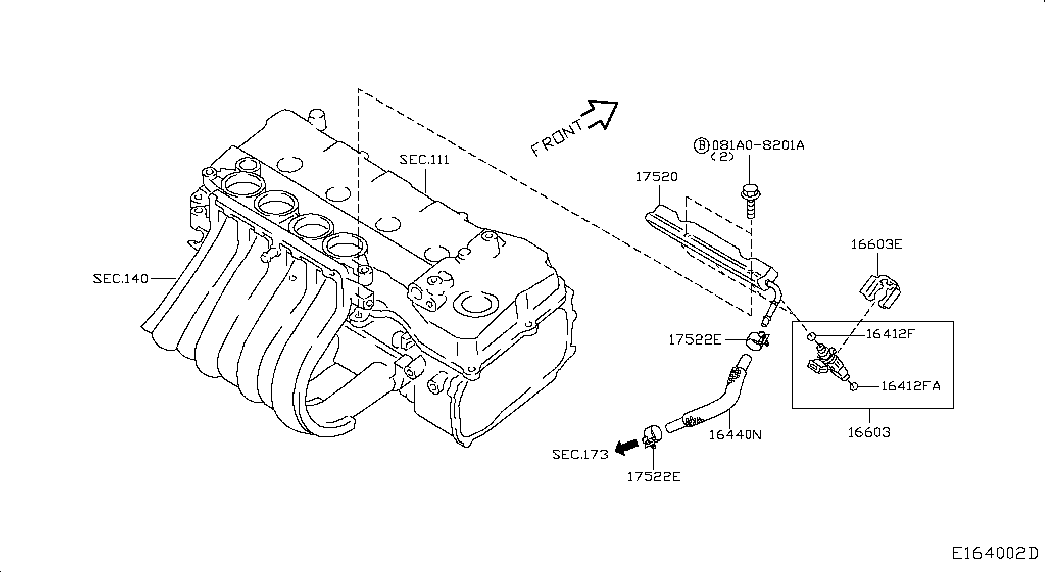 NISSAN 16618 5M110 - Blīve, Ieplūdes kolektors ps1.lv