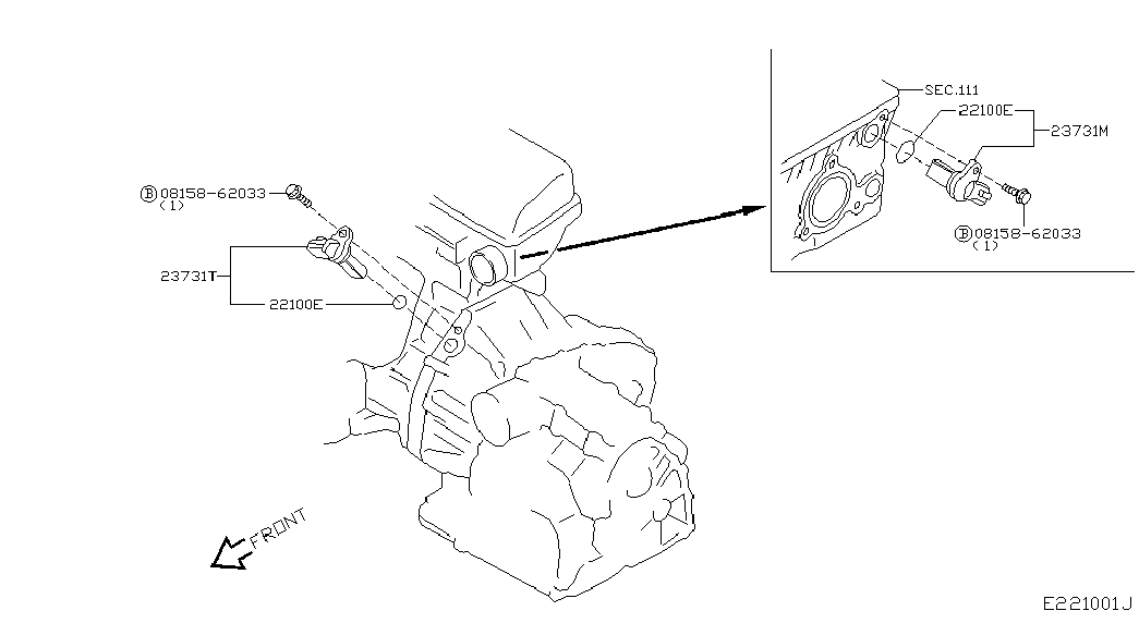 NISSAN 237314M50C - Impulsu devējs, Kloķvārpsta ps1.lv