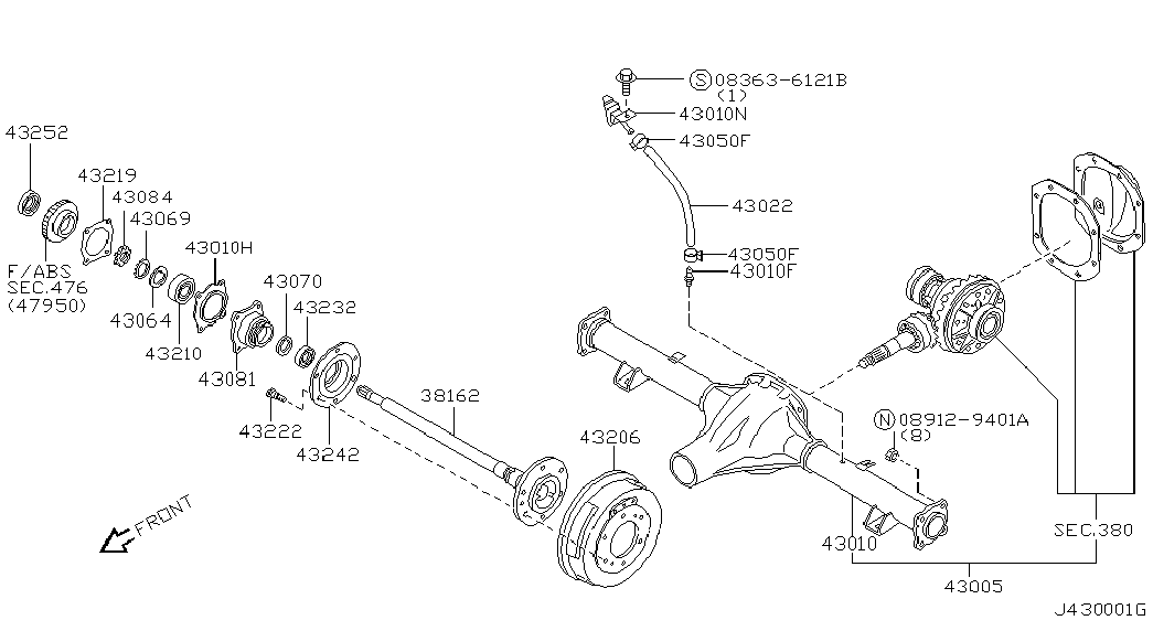 NISSAN 43206VE860 - Bremžu trumulis ps1.lv