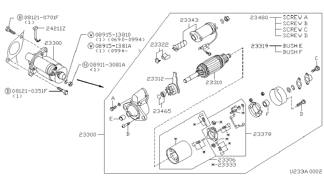 Infiniti 23300-70J00 - Starteris ps1.lv