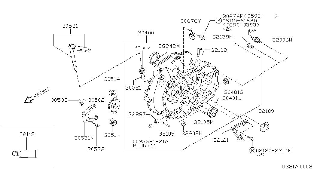 NISSAN 30502-81N00 - Izspiedējgultnis ps1.lv