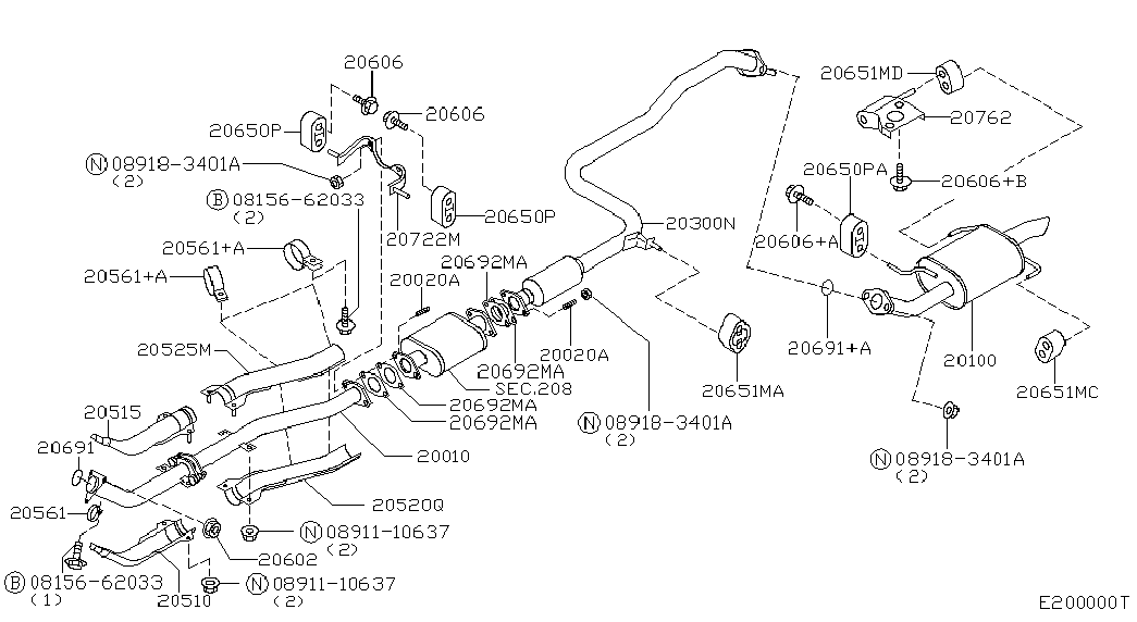 NISSAN 20650-2F000 - Bukse, Stabilizators ps1.lv