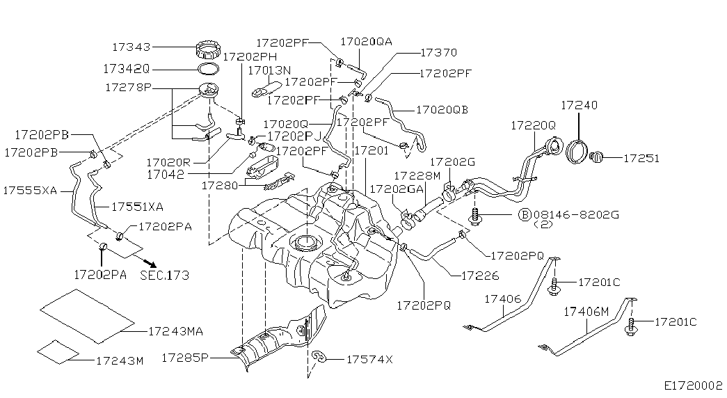 Infiniti 170422J900 - FUEL PUMP-IN TANK ps1.lv