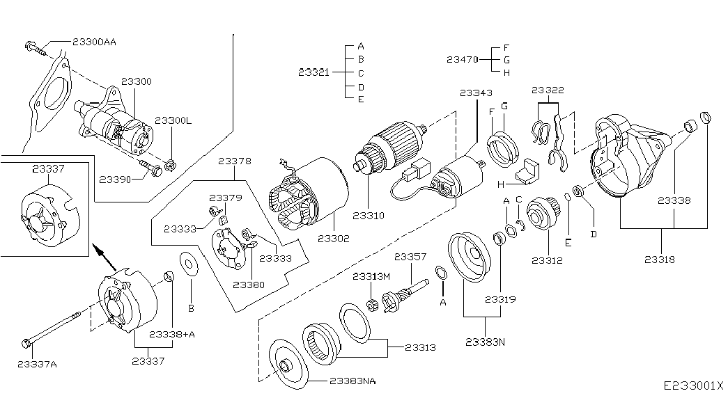 NISSAN 233006N205 - Starteris ps1.lv