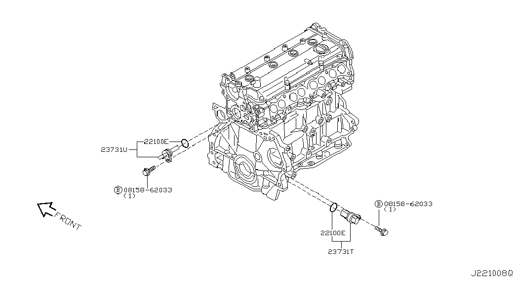 NISSAN 237316N202 - Impulsu devējs, Kloķvārpsta ps1.lv