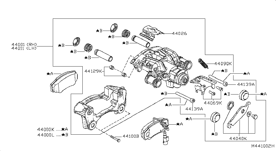 NISSAN 44011-MA00A - Bremžu suports ps1.lv