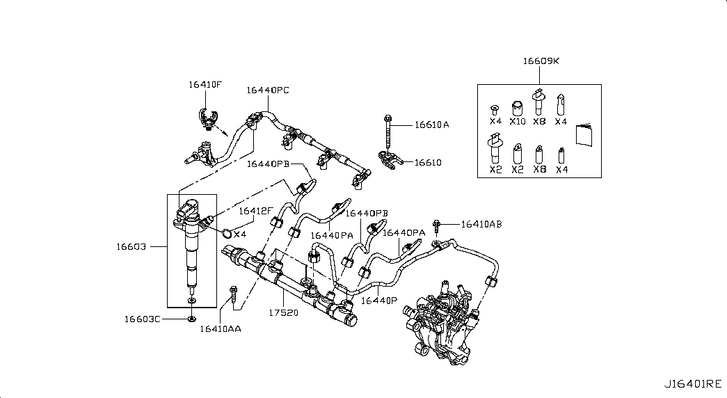 Infiniti 16614 00QAA - Blīvgredzens, Sprauslas kanāls ps1.lv