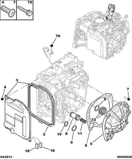 PEUGEOT 2209.41 - Blīve, Automātiskā pārnesumkārba ps1.lv