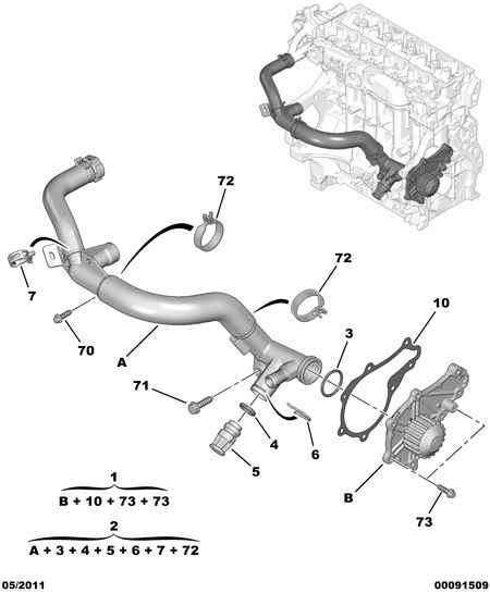 Peugeot Motorcycles 16 094 173 80 - Ūdenssūknis ps1.lv