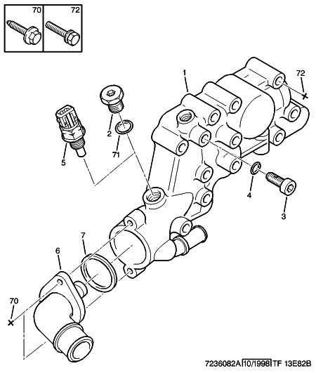 Opel 1340 60 - ENGINE WATER THERMOSTAT GASKET ps1.lv