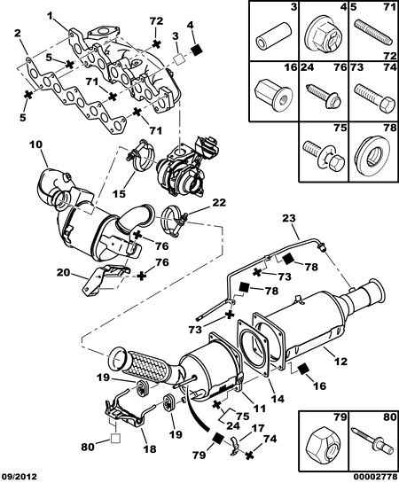 PEUGEOT 1731 AN - Nosēdumu / Daļiņu filtrs, Izplūdes gāzu sistēma ps1.lv