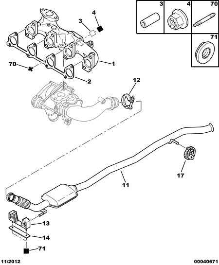 PEUGEOT 1755 85 - EXHAUST PIPE BRACKET PLATE ps1.lv