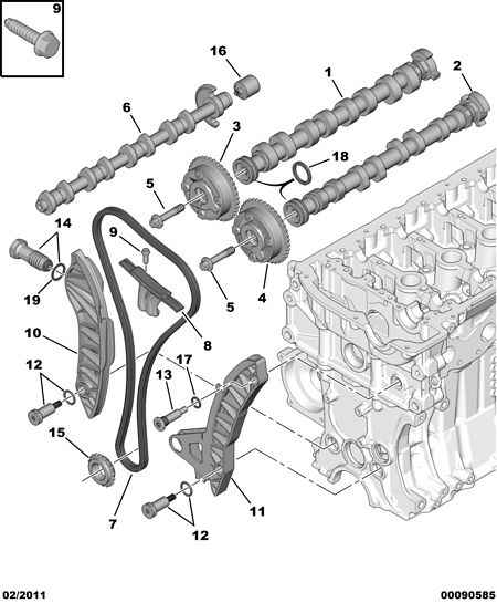 PEUGEOT 0805.J0 - Sadales vārpstas regulēšanas mehānisms ps1.lv