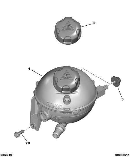 CITROËN/PEUGEOT 1323 X6 - Kompensācijas tvertne, Dzesēšanas šķidrums ps1.lv