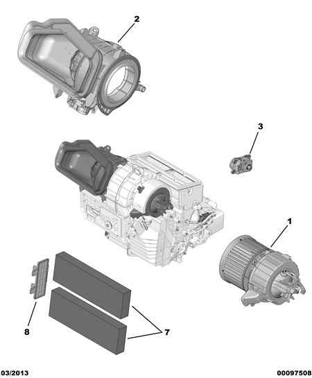 CITROËN 16 104 971 80 - Elektromotors, Salona ventilācija ps1.lv