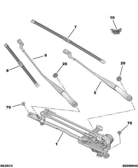 PEUGEOT 16 106 726 80 - Stikla tīrītāja slotiņa ps1.lv