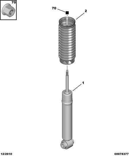 PEUGEOT 5202 YG - FRONT SUSPENSION SHOCK-ABSORB ps1.lv