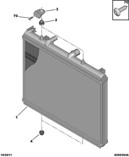 CITROËN/PEUGEOT 1330 54 - Radiators, Motora dzesēšanas sistēma ps1.lv