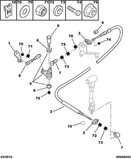 PEUGEOT 2435 81 - GEARSHIFT CONTROL LEVER ps1.lv