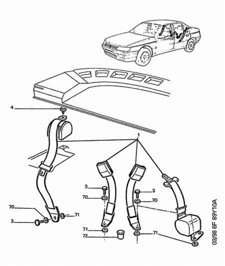 PEUGEOT 6983 06 - Moldings / aizsarguzlika ps1.lv