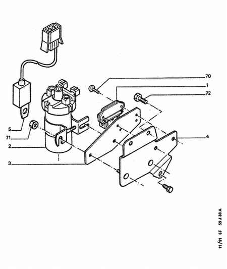 CITROËN/PEUGEOT 5945 51 - Komutators, Aizdedzes sistēma ps1.lv