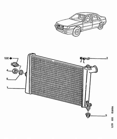 CITROËN 1301.E5 - Radiators, Motora dzesēšanas sistēma ps1.lv