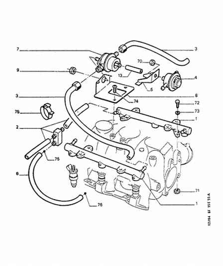 PEUGEOT 1570 43 - INJECTOR FEED RAMP ps1.lv