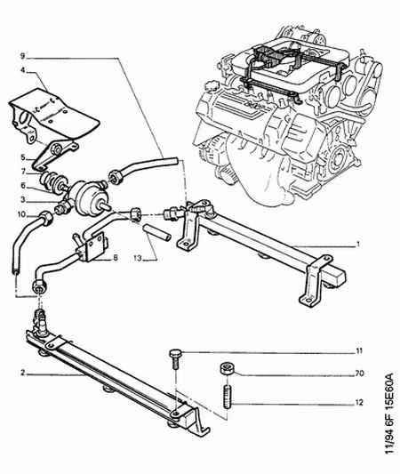 PEUGEOT 1570 45 - INJECTOR FEED RAMP; LEFT ps1.lv