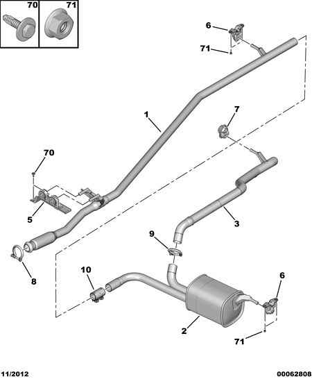 Talbot 1713 77 - EXHAUST SYSTEM FIXING CLAMP ps1.lv