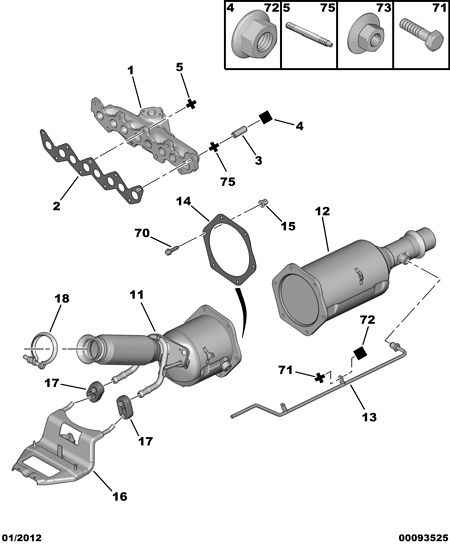 PEUGEOT 1731 Z2 - Nosēdumu / Daļiņu filtrs, Izplūdes gāzu sistēma ps1.lv