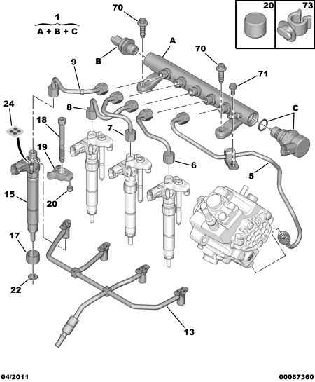 PEUGEOT 16 070 049 80 - Siltumizolācijas paplāksne, Iesmidzināšanas sistēma ps1.lv