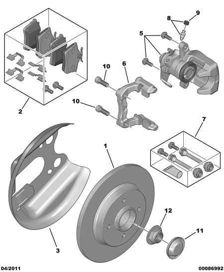 FORD 16 070 832 80 - BRAKE PAD KIT REAR ps1.lv