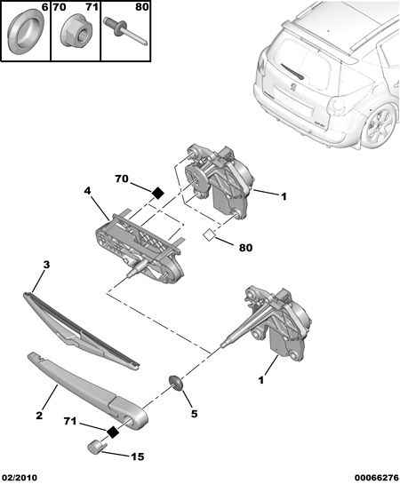 CITROËN/PEUGEOT 6423.91 - Stikla tīrītāja slotiņa ps1.lv