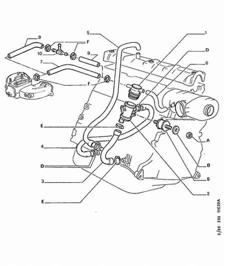 PEUGEOT 1180 58 - OIL VAPOR HOSE ps1.lv