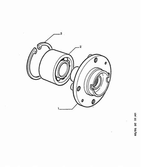 DS 3350.17 - Riteņa rumbas gultņa komplekts ps1.lv