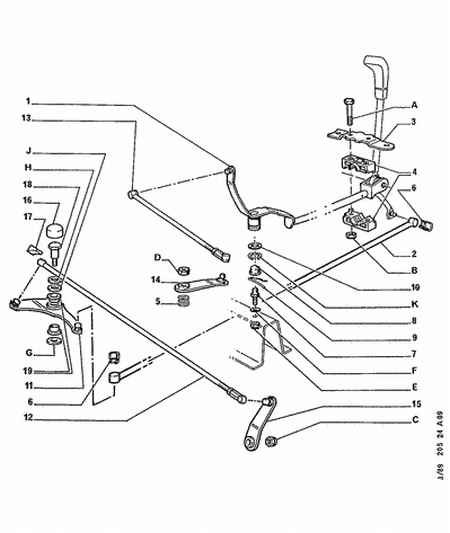 PEUGEOT 2436 41 - GEARSHIFT CONTROL LEVER WASHER ps1.lv