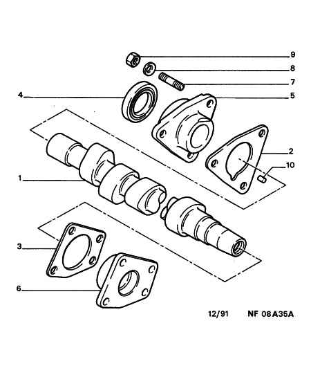 CITROËN 0803 09 - Vārpstas blīvgredzens, Primārā vārpsta ps1.lv