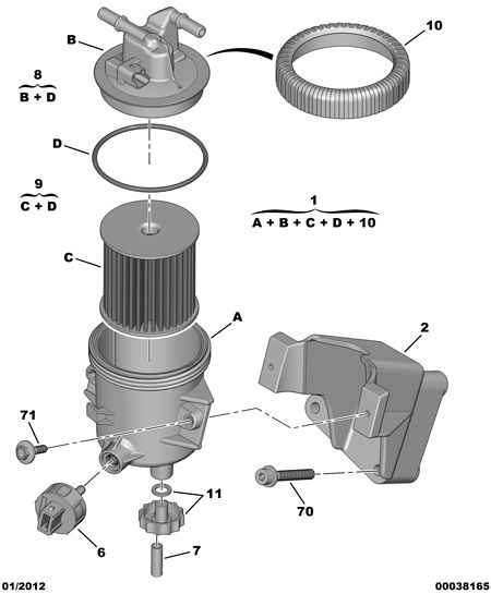 Eicher 1906 A2 - Degvielas filtrs ps1.lv