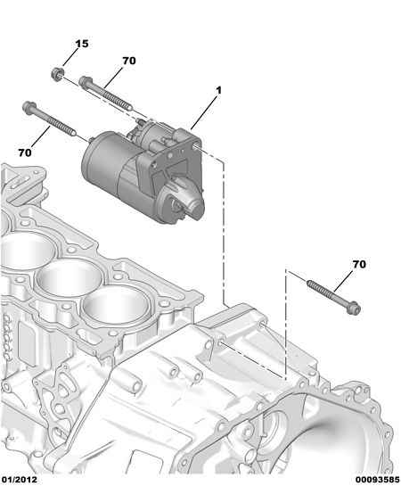 PEUGEOT V7 645 590 80 - Starteris ps1.lv