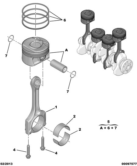 PEUGEOT 0606.AF - CONROD HALF-BEARING ps1.lv