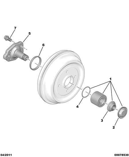 VAG 3748 A1 - REAR HUB BEARING ps1.lv